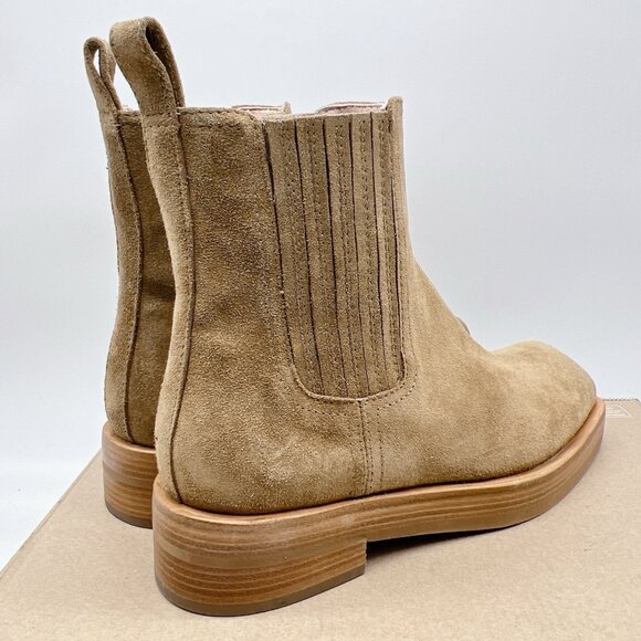 AGL Rina Women’s Ankle Boots Camel Brown Suede Pull On Booties EU 37 US 7 - Picture 9 of 15